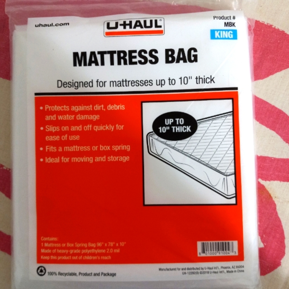 King Padded Pillowtop Mattress Cover Clear